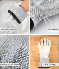 Wire Dishwashing Gloves | Non-Scratch Wet & Dry Cleaning (Random Color)