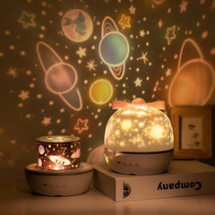 360 Rotating Solar System Projector Night Light & Music Box for Kids